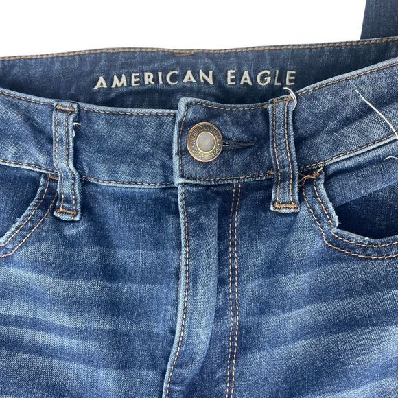 American Eagle High Rise Jegging - Distressed Sz 6 - Picture 4 of 9